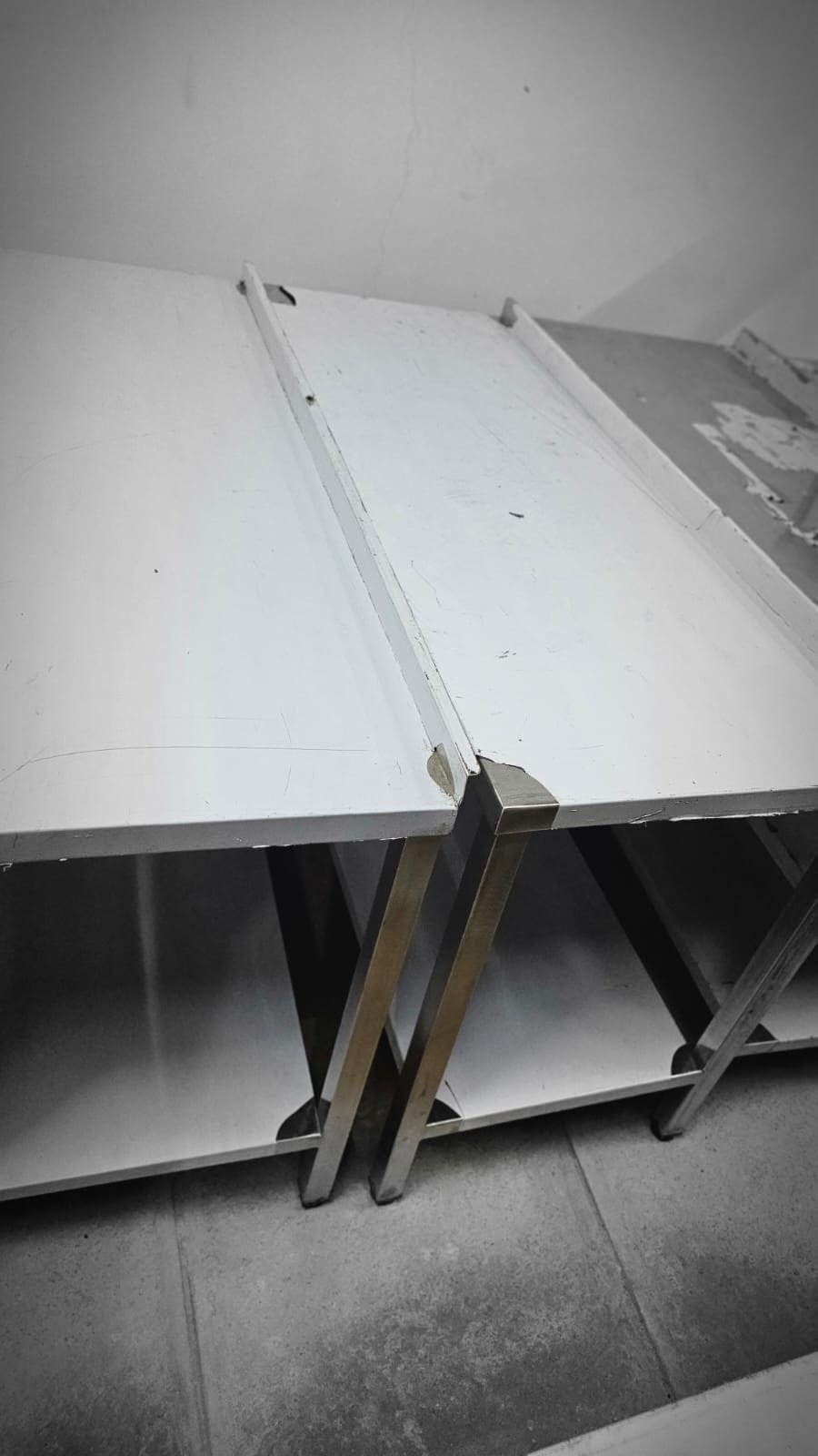 Stainless steel work table